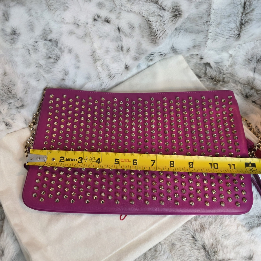RARE Christian Louboutin Loubiposh Studded Clutch/Shoulder/Crossbody Bag - Picture 15 of 16